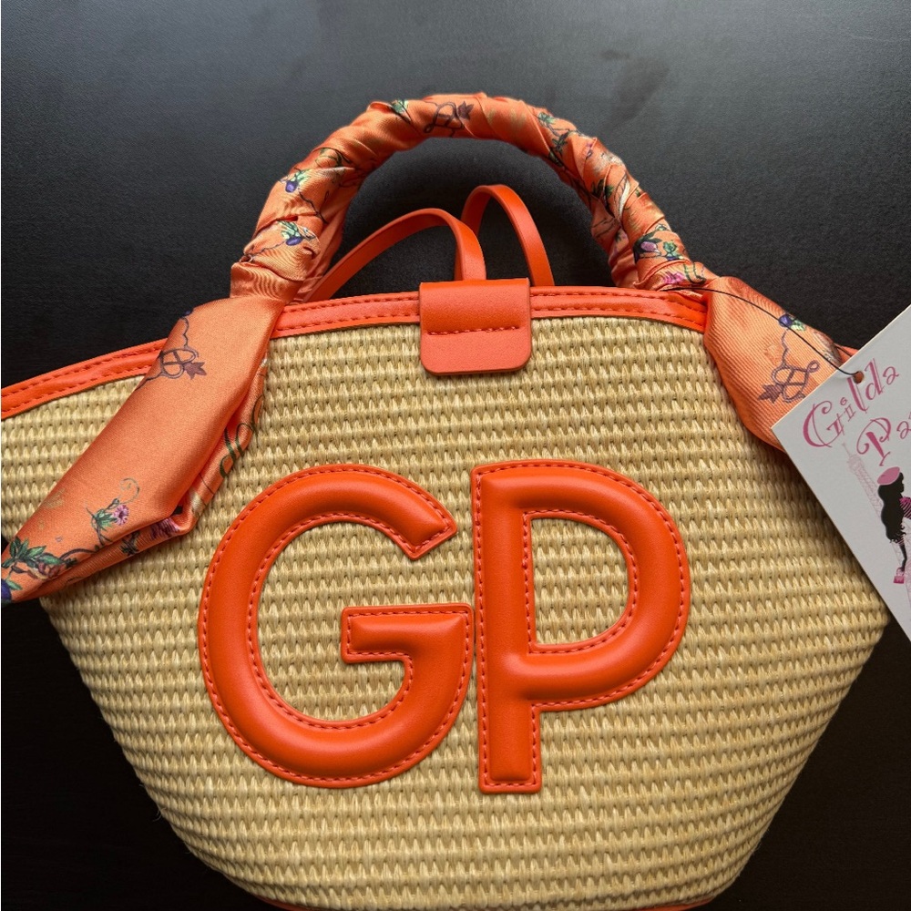 SUPER CRAZY SALE Gilda Paris Orange Straw Women Bag